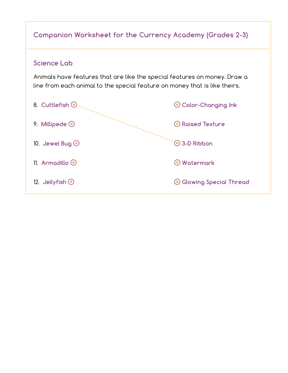 Currency Academy Companion Worksheets - U.S. Currency Education Program (Cep), Page 3