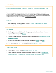 Currency Academy Companion Worksheets - U.S. Currency Education Program (Cep), Page 4