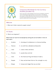 Currency Academy Companion Worksheets - U.S. Currency Education Program (Cep), Page 6