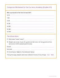 Currency Academy Companion Worksheets - U.S. Currency Education Program (Cep), Page 7