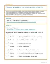 Currency Academy Companion Worksheets - U.S. Currency Education Program (Cep), Page 9