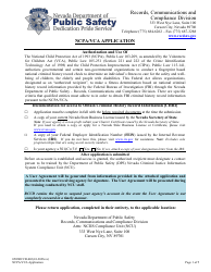 Form 0505RCCD-002 Ncpa/Vca Application - Nevada