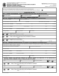 Form B1 (MO375-0112) Missouri Uniform Application for Bail Bond or Surety Recovery License - Missouri