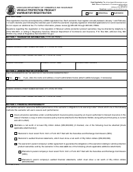 Document preview: Form MO375-0686 Vehicle Protection Product Warrantor Registration - Missouri