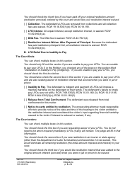 Form CR08.0810 Order Re: Legal Financial Obligations - Washington, Page 3