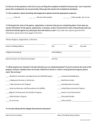 Wioa Discrimination Complaint Form - Minnesota, Page 2
