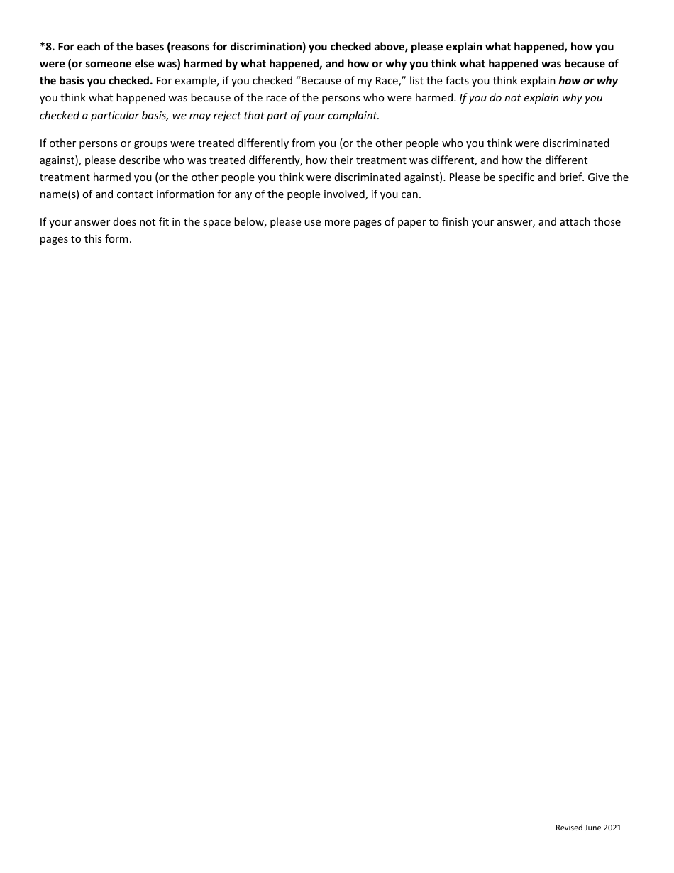 Wioa Discrimination Complaint Form - Minnesota, Page 4