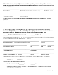 Wioa Discrimination Complaint Form - Minnesota, Page 5