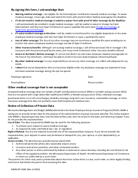 Form MMB-EIE-0046 Waiver of Medical Coverage Form - Minnesota, Page 2