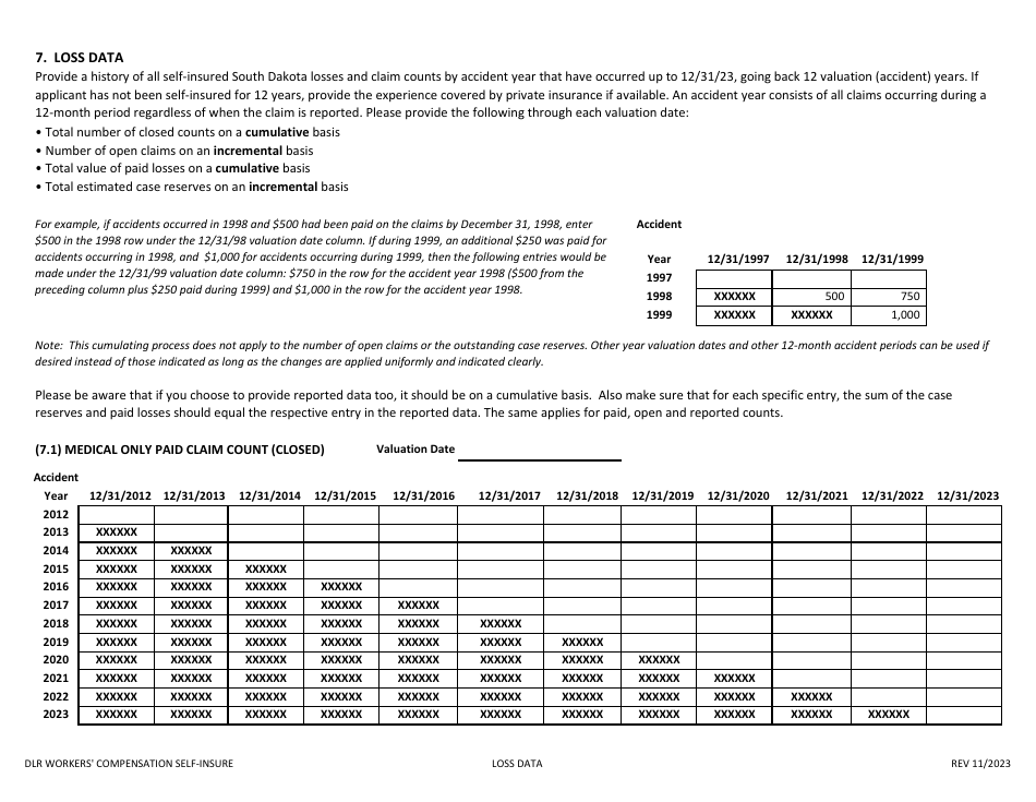 Application to Self-insure Workers Compensation Liabilities - South Dakota, Page 8