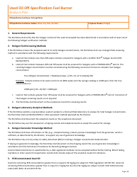 Used Oil off-Specification Fuel Burner New Permit Application &amp; 10-year Renewal - Utah, Page 8