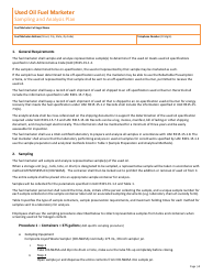 Used Oil Fuel Marketer New Permit Application &amp; 10-year Renewal - Tennessee, Page 4