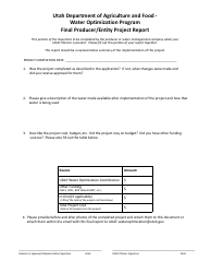 Final Project Inspection Form - Agricultural Water Optimization Program - Utah, Page 2