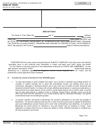 Document preview: Form DOT RW16-17 Deed of Trust - California