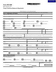 Document preview: Form OR-CER (150-211-055) Oregon Combined Employer's Registration - Oregon