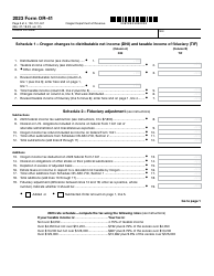 Form OR-41 (150-101-041) Oregon Fiduciary Income Tax Return - Oregon, Page 3
