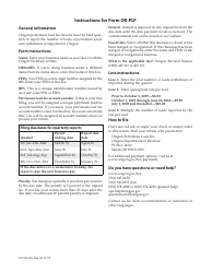 Form OR-PLF (150-608-002) Oregon Petroleum Load Fee Quarterly Return - Oregon, Page 2