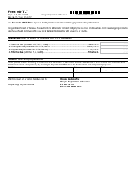 Form OR-TLT (150-604-012) Oregon Transient Lodging Tax Quarterly Return - Oregon, Page 2