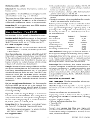 Instructions for Form OR-LTD, 150-560-001 Lane County Mass Transit District Self-employment Tax - Oregon, Page 4