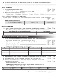 Form DHS0415F Application for Services - Oregon, Page 10