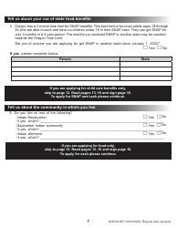 Form DHS0415F Application for Services - Oregon, Page 11