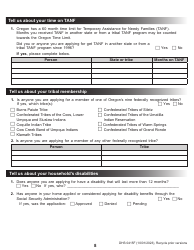 Form DHS0415F Application for Services - Oregon, Page 12