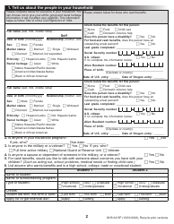 Form DHS0415F Application for Services - Oregon, Page 4