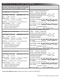 Form DHS0415F Application for Services - Oregon, Page 6