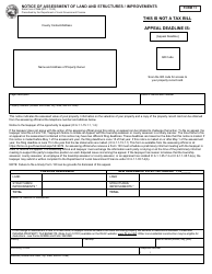 Document preview: Form 11 (State Form 21366) Notice of Assessment of Land and Structures/Improvements - Indiana