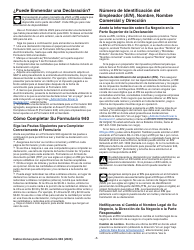 Instrucciones para IRS Formulario 940 (SP) Declaracion Del Impuesto Federal Anual Del Empleador Del Impuesto Federal Para El Desempleo (Futa) (Spanish), Page 7