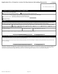 Form RCMP GRC5486 Application for a Firearms Licence for Businesses (Including Museums) - Canada, Page 5