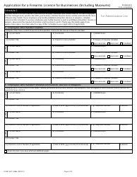 Form RCMP GRC5486 Application for a Firearms Licence for Businesses (Including Museums) - Canada, Page 7