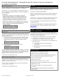 Forme GRC RCMP5486 Demande De Permis D&#039;armes a Feu Pour Entreprises (Y Compris Les Musees) - Canada (French), Page 3