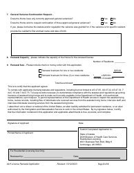 Assisted Living Home License Renewal Application - Alaska, Page 2