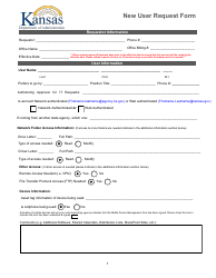 New User Request Form - Kansas