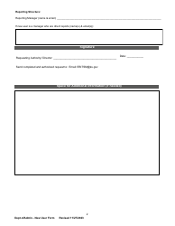 New User Request Form - Kansas, Page 2