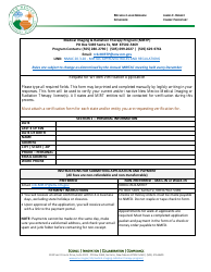 Document preview: Request for Written Verification Application - Medical Imaging & Radiation Therapy Program (Mirtp) - New Mexico