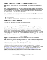 Application for America Fisheries Act (Afa) Permit: Rebuilt, Replacement, or Removed Vessel, Page 6