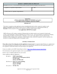Application for American Fisheries Act (Afa) Inshore Catcher Vessel Cooperative Permit, Page 4