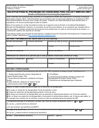 Document preview: Formulario F-00004S Solicitud Para El Programa De Consejeria Para Salud Y Empleo (Hec) - Wisconsin (Spanish)