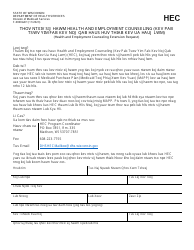 Document preview: Form F-00004AH Health and Employment Counseling Extension Request - Wisconsin (Hmong)