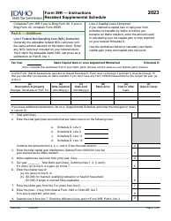 Form 39R (EFO00088) Resident Supplemental Schedule - Idaho, Page 3