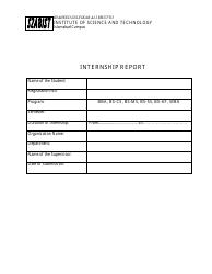 Document preview: Internship Report Template - Shaheed Zulfikar Ali Bhutto Institute of Science and Technology