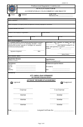 Document preview: Application Form for Accreditation as CPA in Commerce and Industry - Philippines