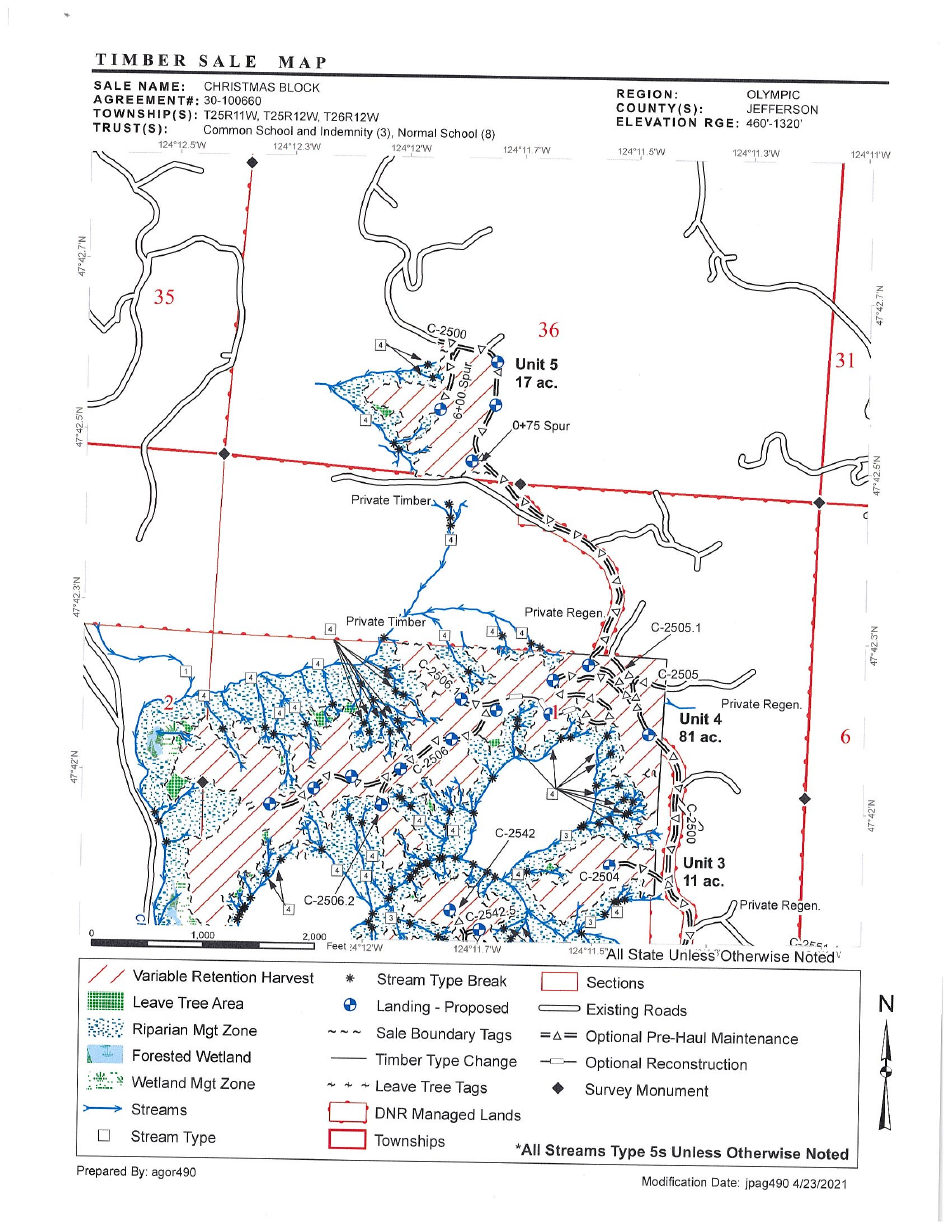 Olympic Region Firewood Cutting Permit - Christmas Block - Washington, Page 4