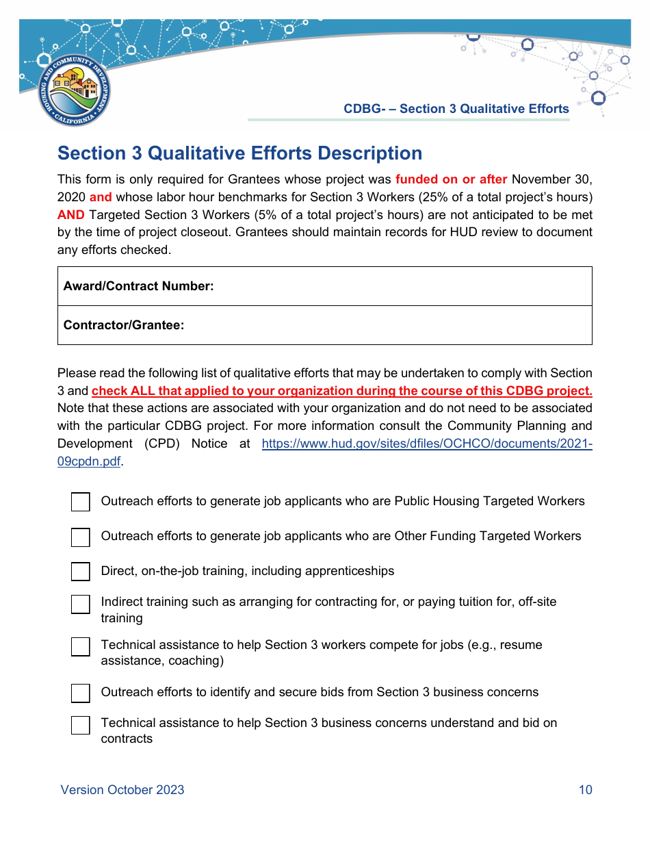 Appendix 12-1 Cdbg Combined Closeout Package - California, Page 11