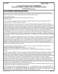 NRC Form 241 Report of Proposed Activities in Nonagreement States, Areas of Exclusive Federal Jurisdiction, or Offshore Waters, Page 4