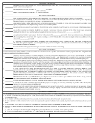 DA Form 5435-1 Statement of Understanding - the Selected Reserve Montgomery Gi Bill Kicker Program (10 Usc 16131), Page 2