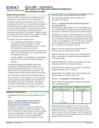 Form 68R (EFO00039) Recapture of Idaho Broadband Equipment Investment Credit - Idaho, Page 2