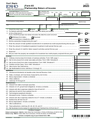 Form 65 (EFO00035) Download Fillable PDF or Fill Online Partnership ...